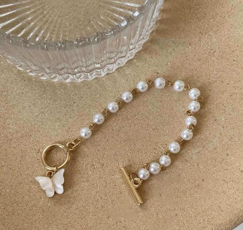 Pearl Butterfly Bracelet