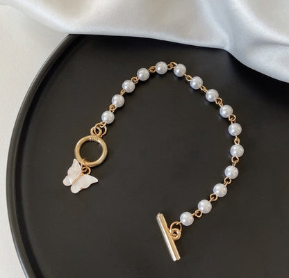 Pearl Butterfly Bracelet